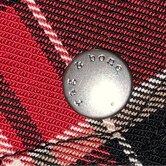 Rag & Bone Etiene Plaid Jacket | With Genuine Lamb Fur Collar | XXS | EUC - Picture 4 of 8